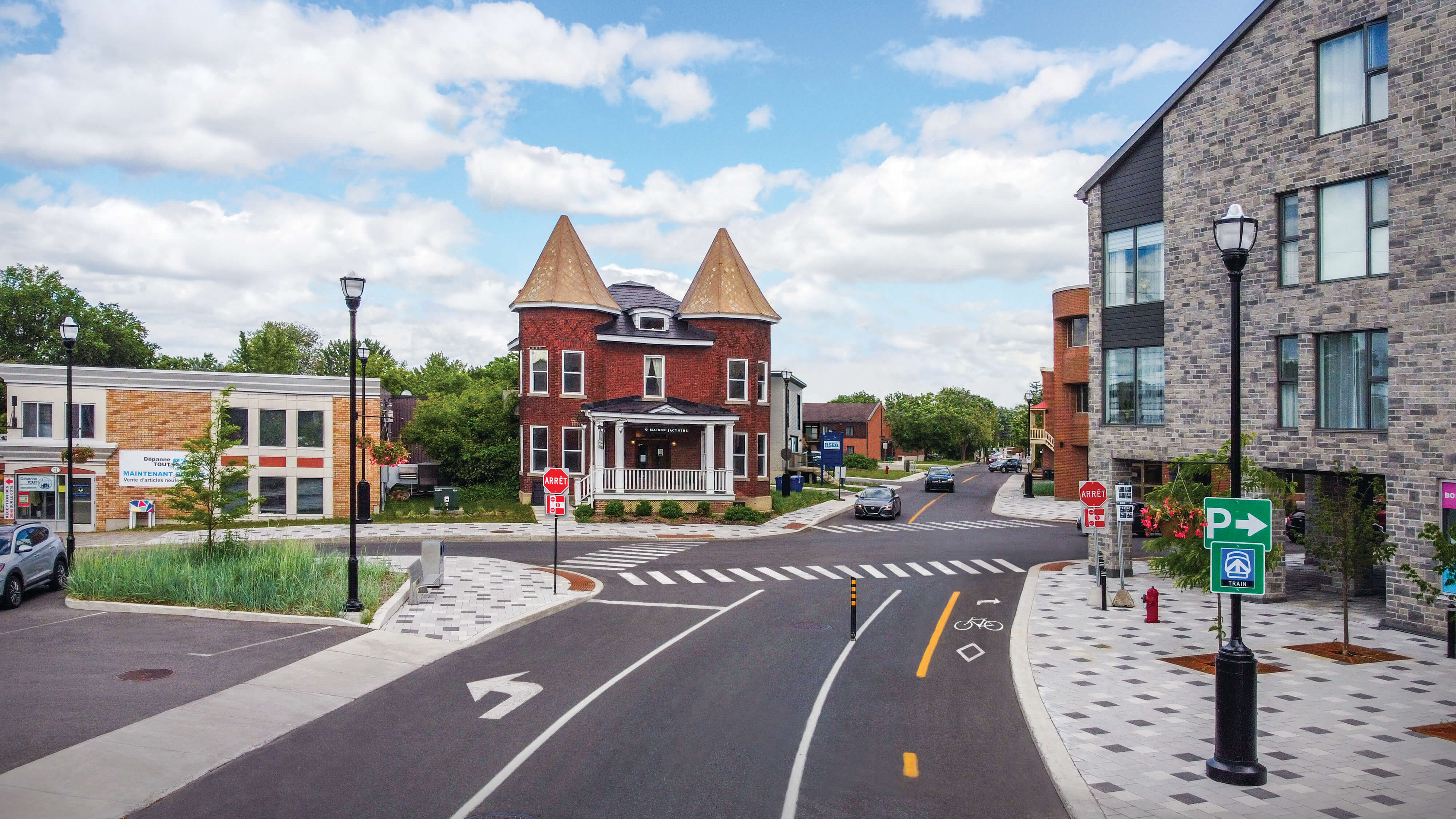 Réaménagée en partie, la rue Turgeon de Sainte-Thérèse, dans les Laurentides, est un exemple inspirant.